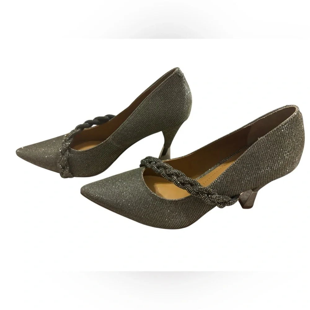 NWOT J. Reneé Women's Nyomee Pointed-Toe Rhinestone-Encrusted Pumps‎ Size 7.5